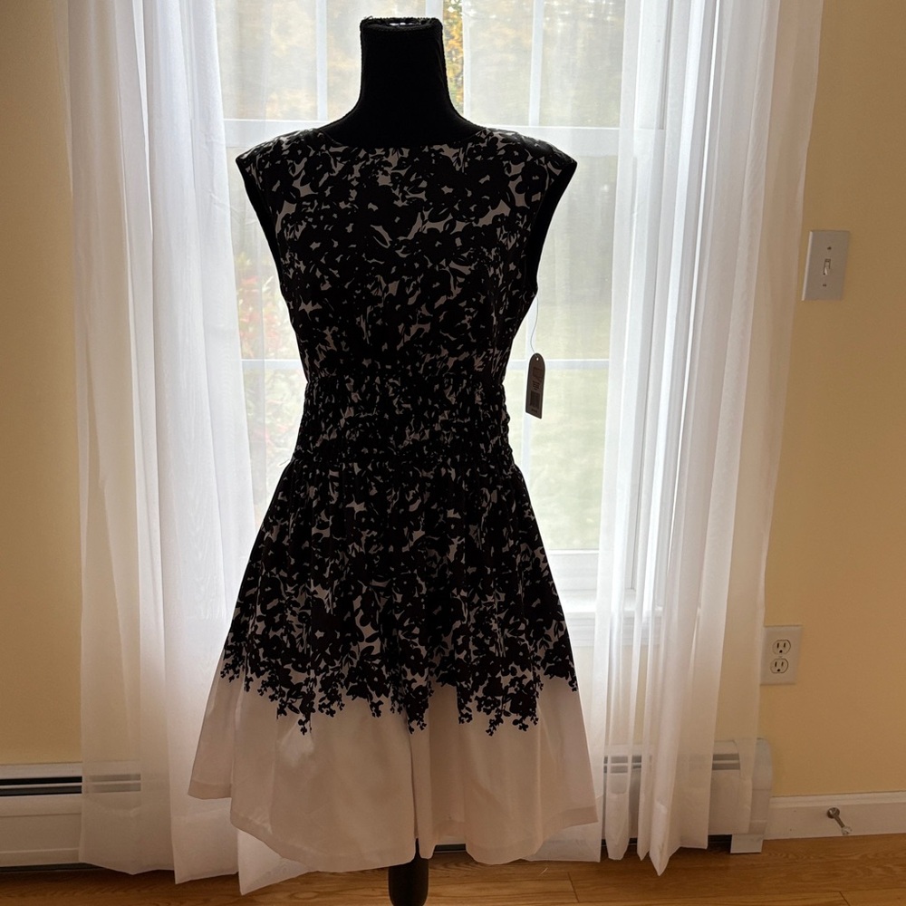 Jessica Simpson Black and White Mini Dress